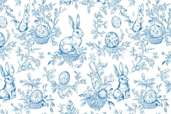 Easter. Cute Bunny Embroidery Pattern Review