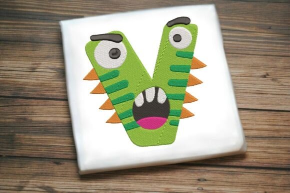 Fun Monster Alphabet Letter V: A Spiky Delight