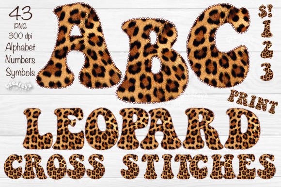 Leopard Alphabet for Personalized Gifts