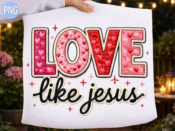 Love Like Jesus Hearts: A Versatile Embroidery Design