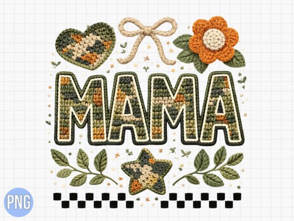 Review: Mama Camo Crochet Embroidery PNG