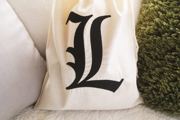 Review of Blackletter Letter L Embroidery Design